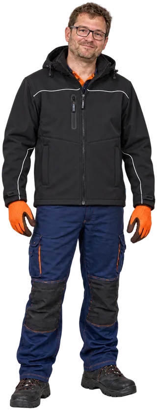 Thaly-Mitarbeiter in einer Arbeitsjacke