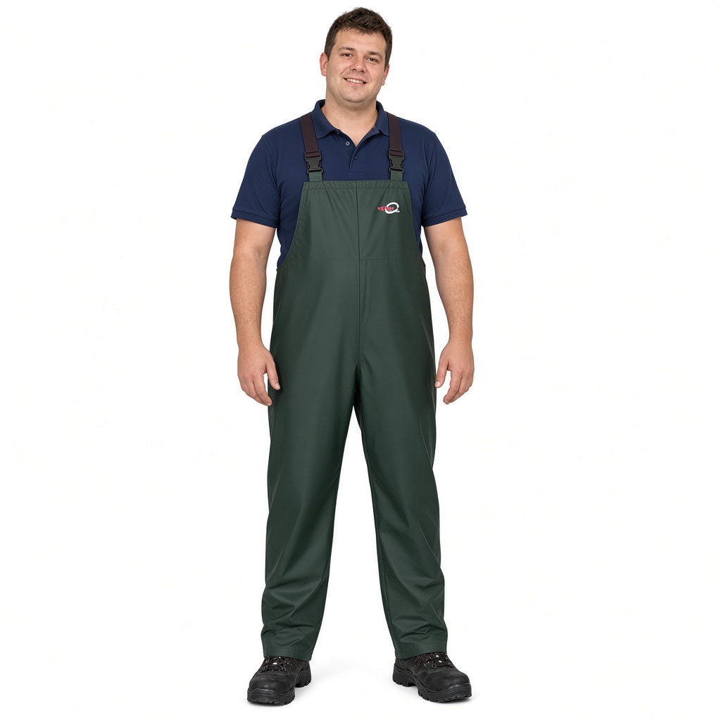 Sioen 6620 Bandung Amerikaanse overall gedragen door een model, foto met AI gemaakt
